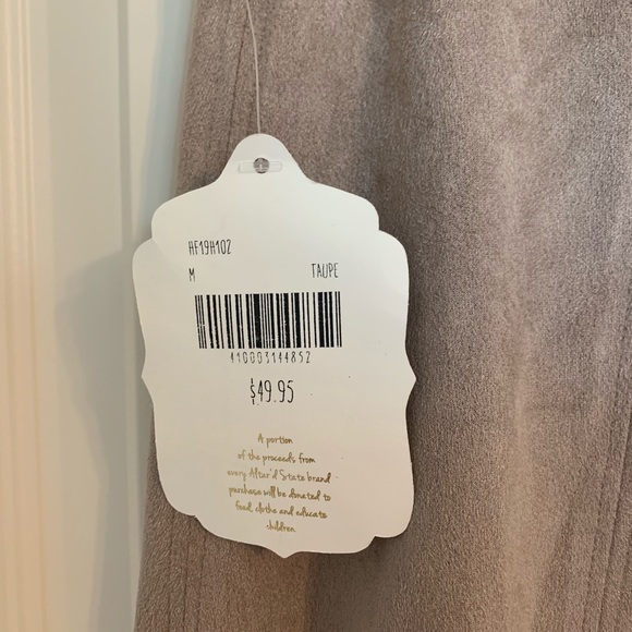 Altar’D State Taupe velvet skirt - Picture 2 of 5